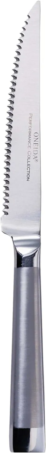 Oneida Performance 4 Piece Stainless Steel Steak Knives, 1.00 LB, Metallic