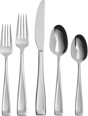 Oneida T711065DL20 Moda 65 Piece Fine Flatware Set, Service for 12