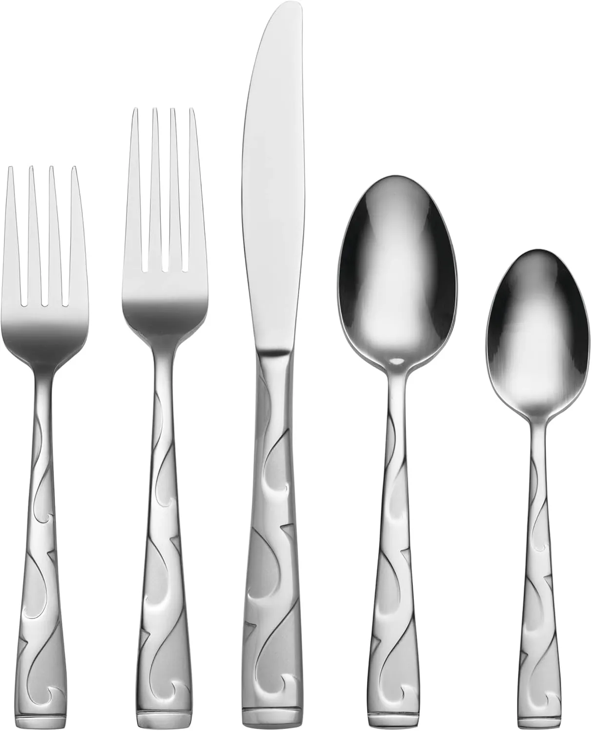 Oneida Tuscany 45-Piece Flatware Set, Service for 8, Silver