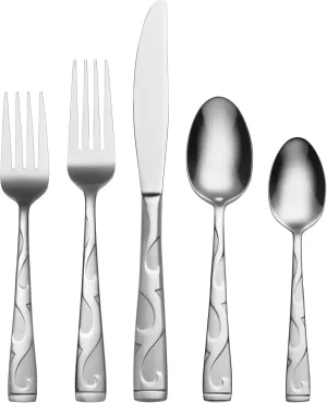 Oneida Tuscany 45-Piece Flatware Set, Service for 8, Silver