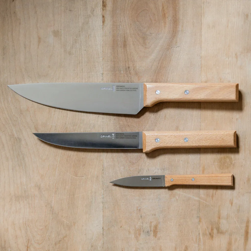 Opinel Parallele 3 Piece Knife Set