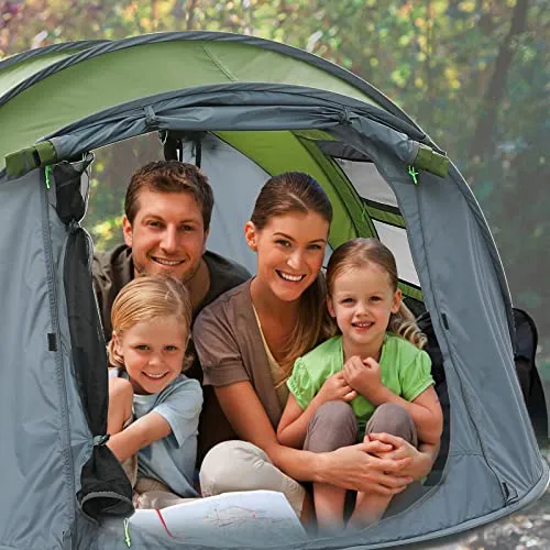 Orrstar Pop Up Tents for Camping 4 Person Waterproof Family Tent