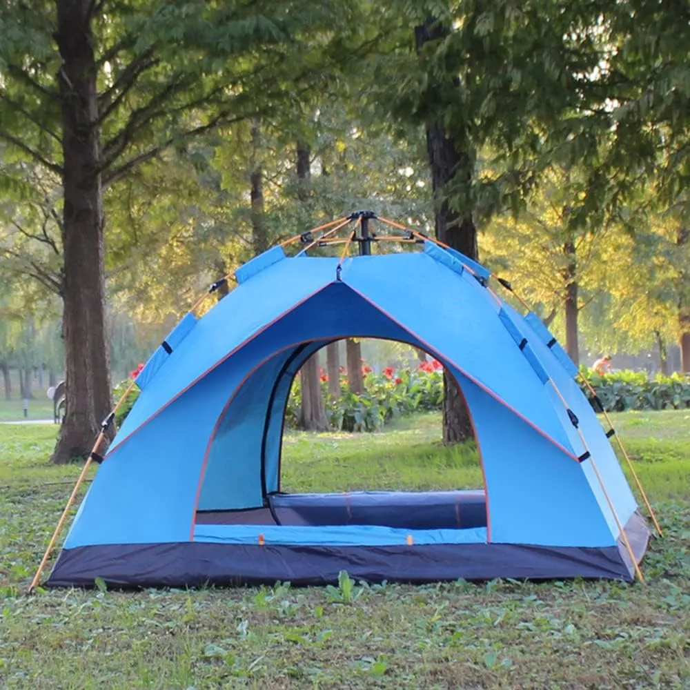 Outdoor Pop Up Tent Water-Resistant Portable Camping Tent for 1-2/3-4 People Family Tent