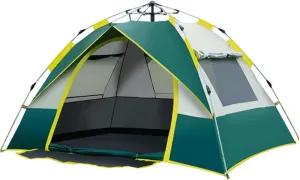 Outdoor Pop Up Tent Water-Resistant Portable Instant Automatic Tent for 2-3/3-4 Person Family Tent Hiking Backpacking,Automatic Tent
