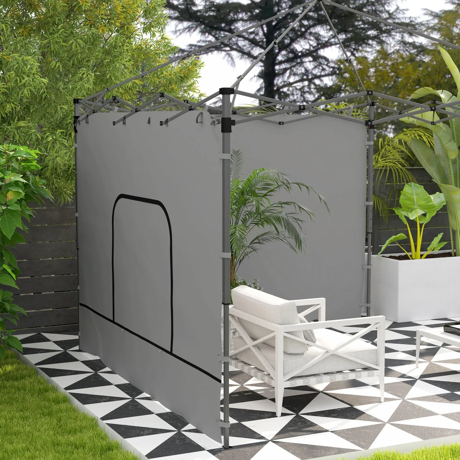Outsunny Sidewall For 10 X 10 Ft Pop-up Canopies, 2 Pack Sidewall Only