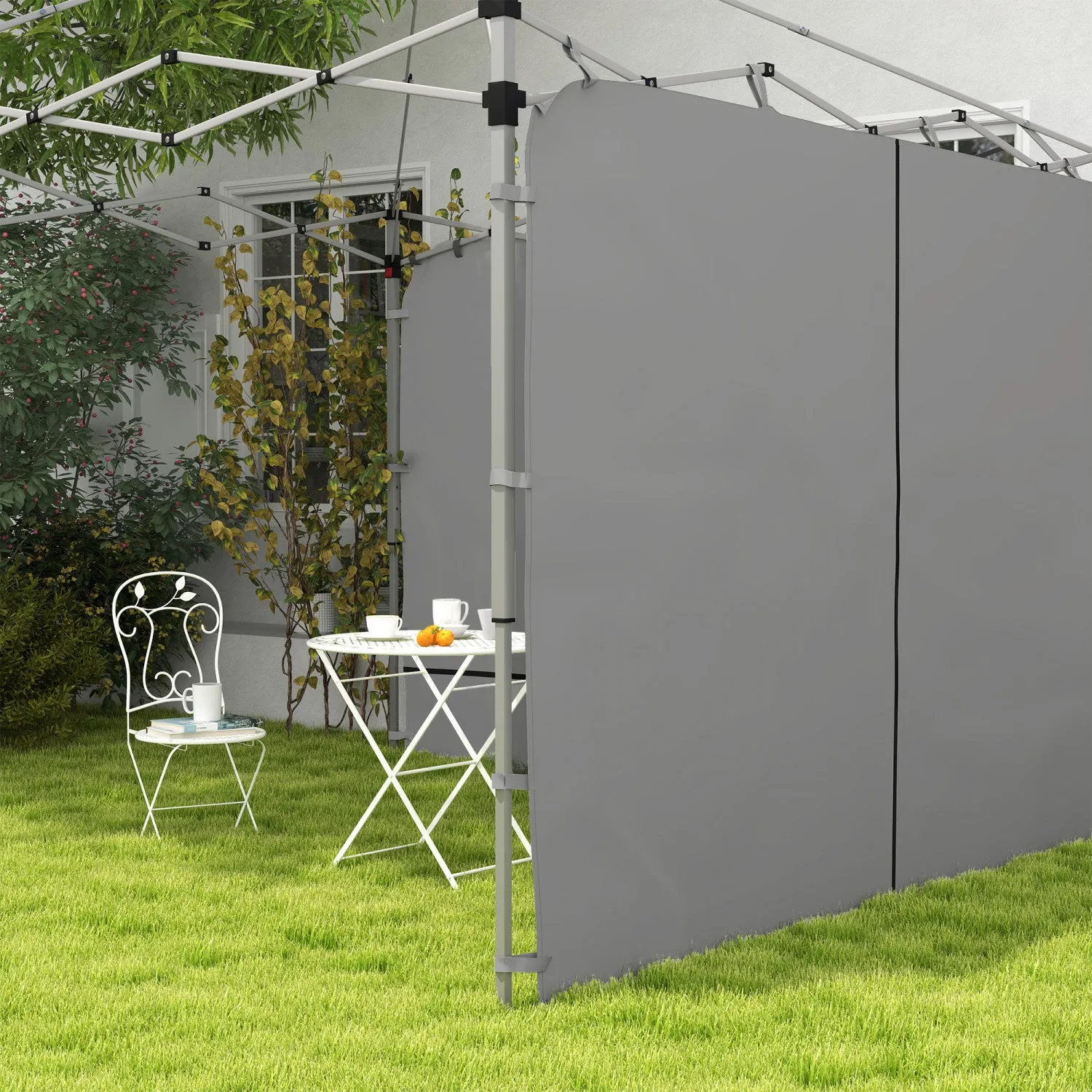 Outsunny Sidewall For 10 X 10 Ft Pop-up Canopies, 2 Pack Sidewall Only