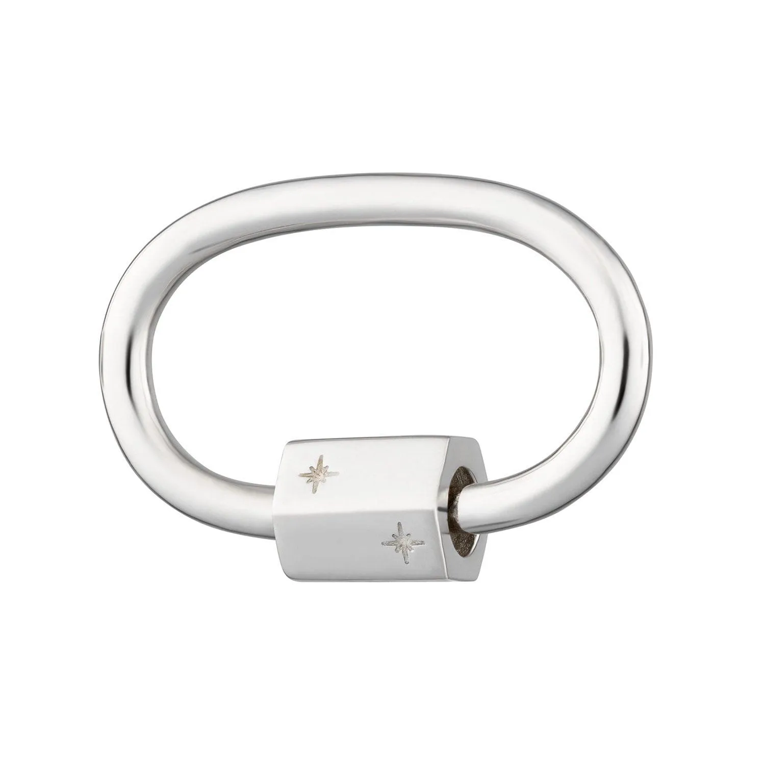 Oval Carabiner Charm Lock