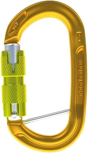 Oxy Captive Bar Carabiner, Twist Lock, Black