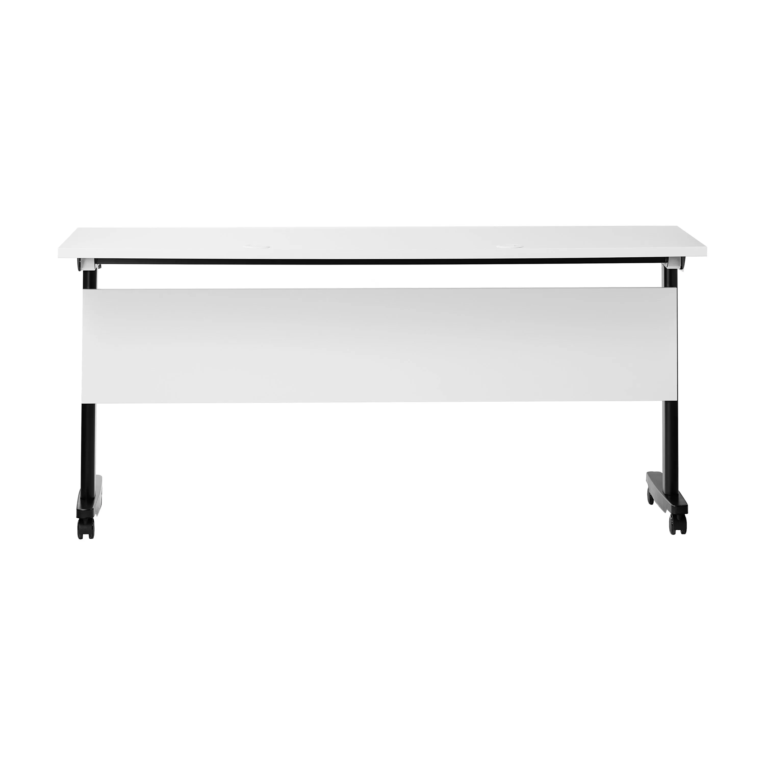 Palmer Commercial Grade Heavy-Duty Nesting Flip Training Table with T-Legs, Modesty Panel, Tabletop, and Frame