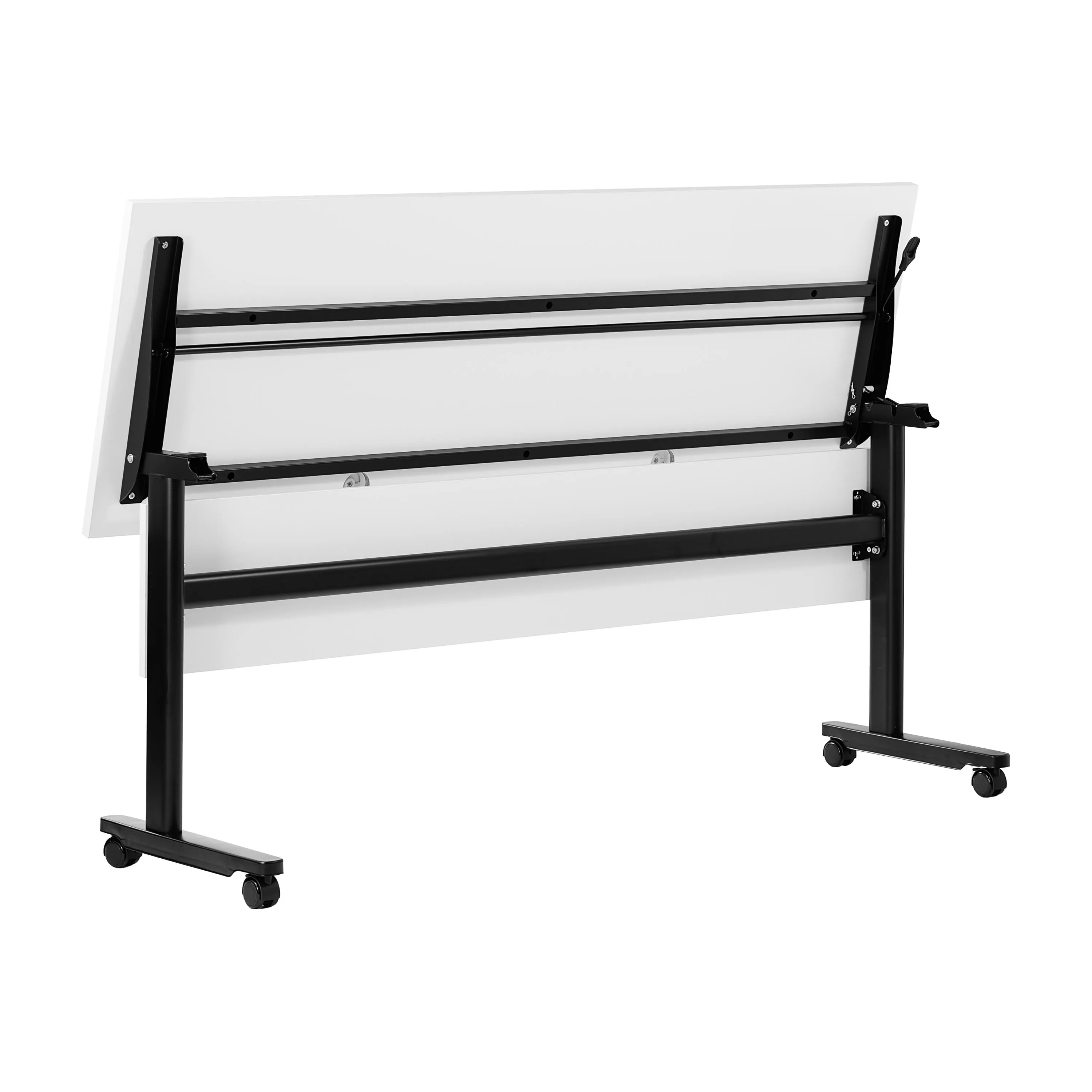 Palmer Commercial Grade Heavy-Duty Nesting Flip Training Table with T-Legs, Modesty Panel, Tabletop, and Frame