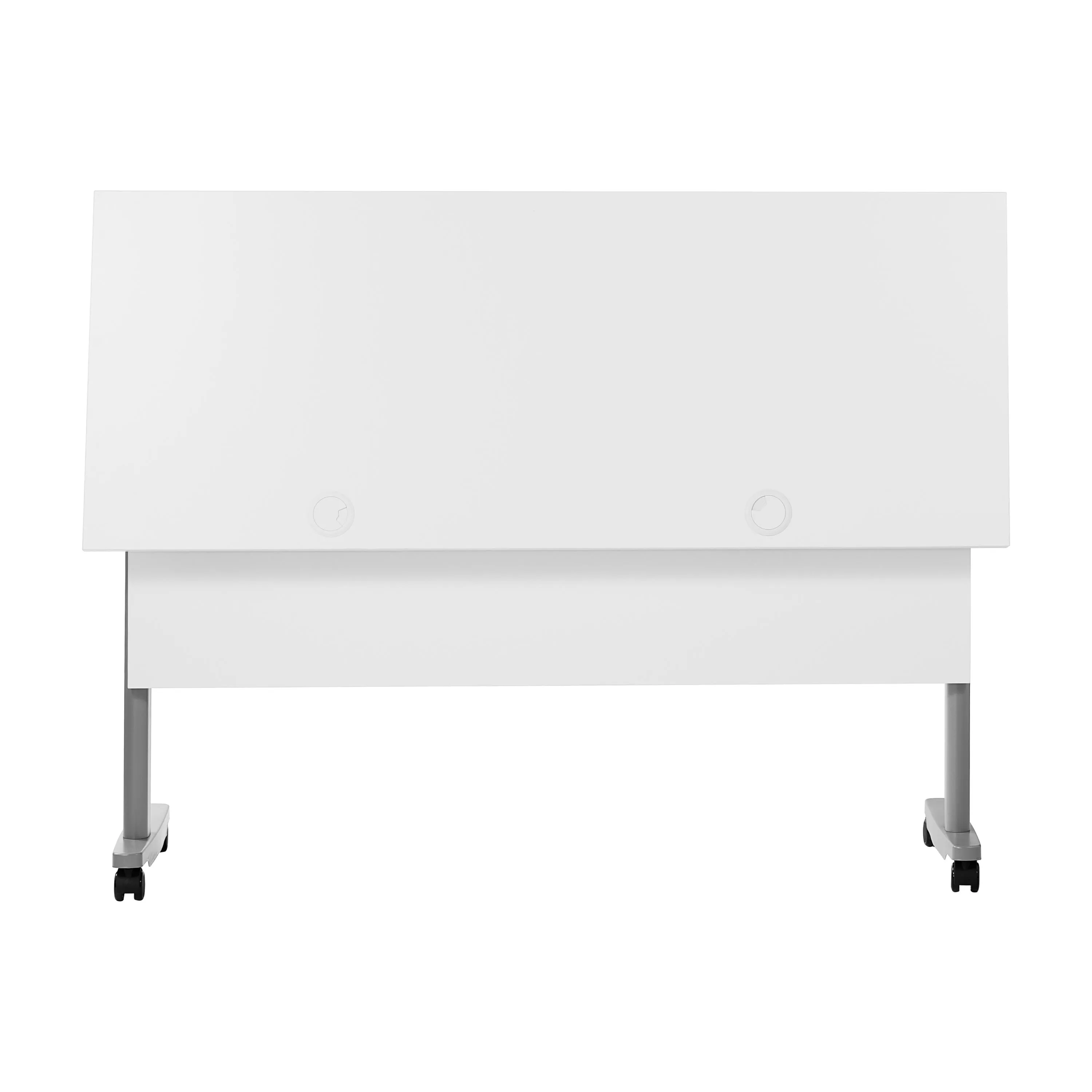 Palmer Commercial Grade Heavy-Duty Nesting Flip Training Table with T-Legs, Modesty Panel, Tabletop, and Frame