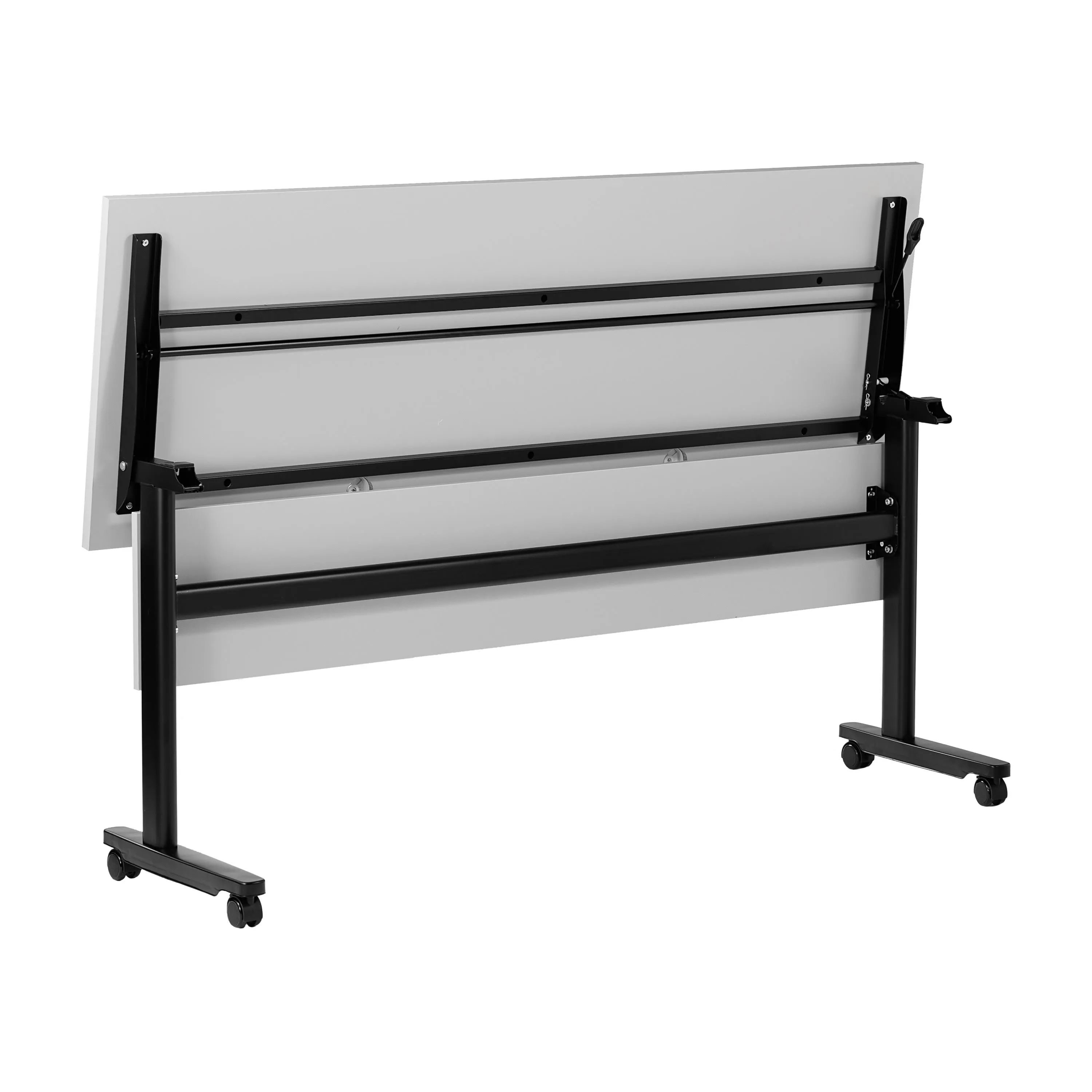 Palmer Commercial Grade Heavy-Duty Nesting Flip Training Table with T-Legs, Modesty Panel, Tabletop, and Frame