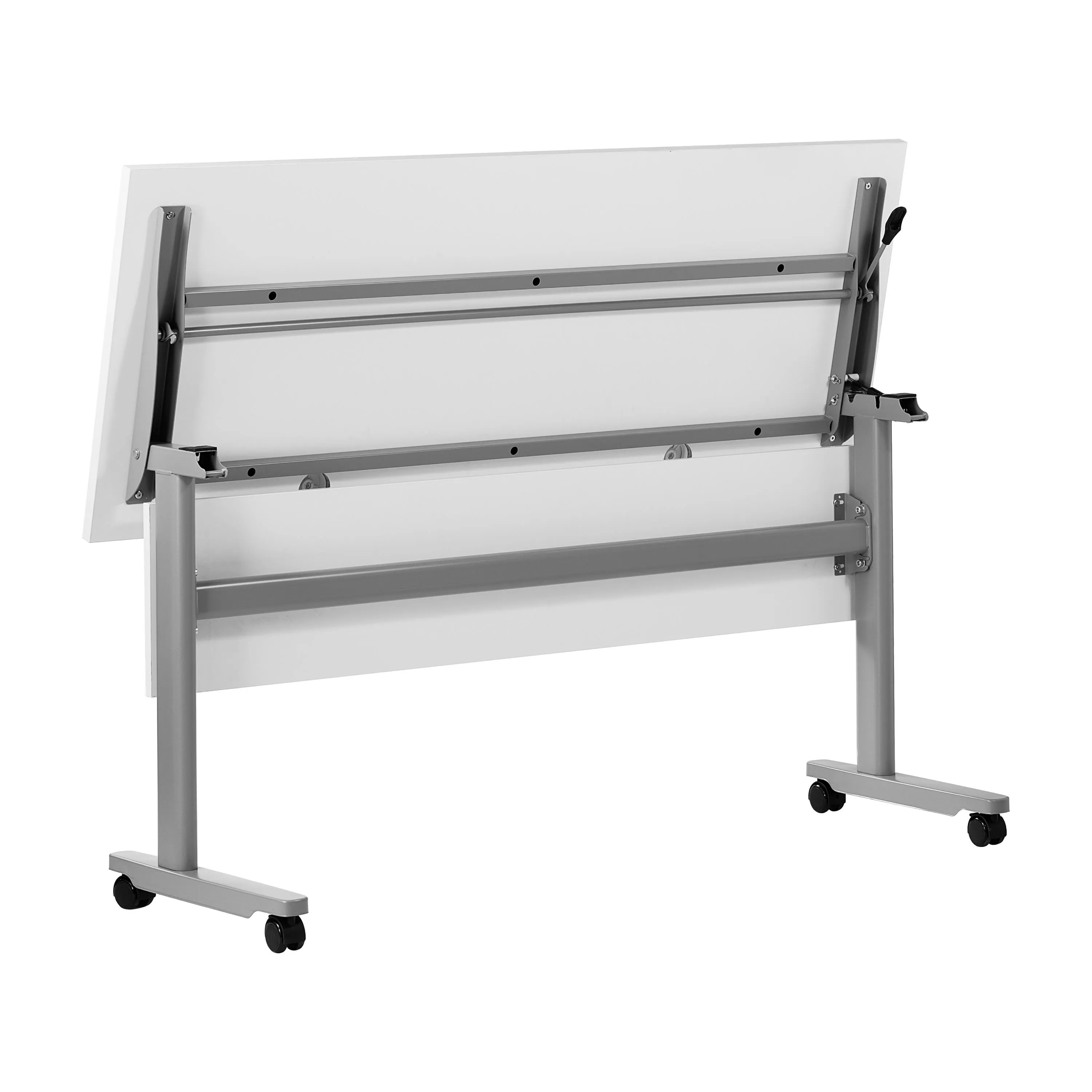 Palmer Commercial Grade Heavy-Duty Nesting Flip Training Table with T-Legs, Modesty Panel, Tabletop, and Frame