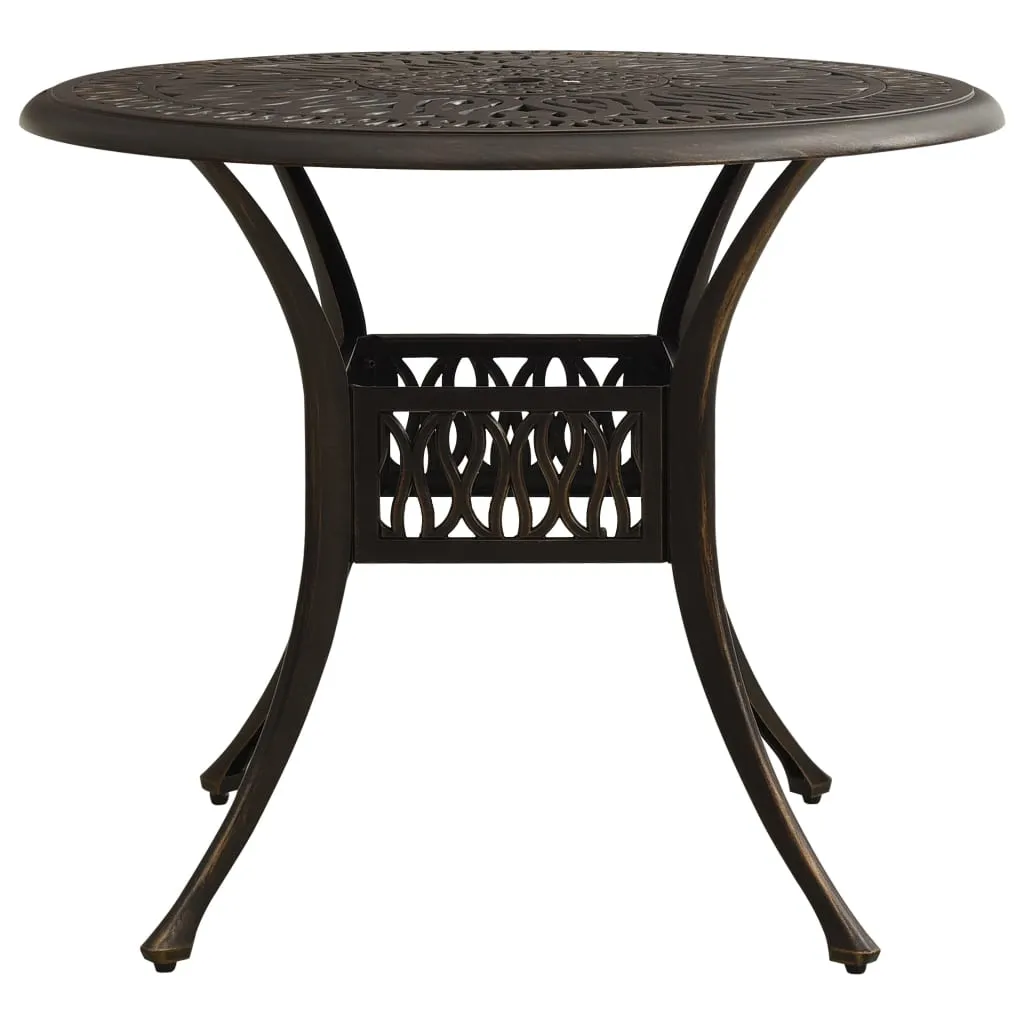 Patio Table Outdoor Dining Table Garden Porch Furniture Cast Aluminum