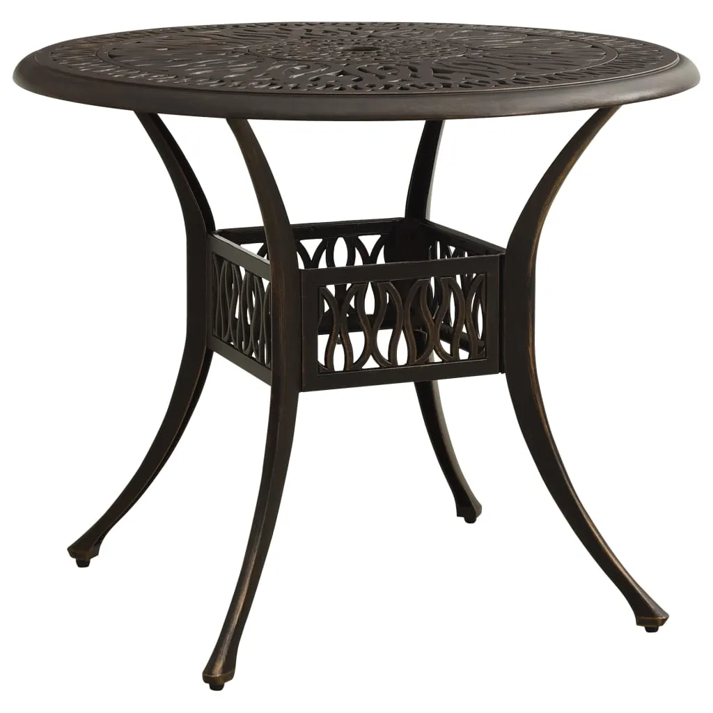 Patio Table Outdoor Dining Table Garden Porch Furniture Cast Aluminum