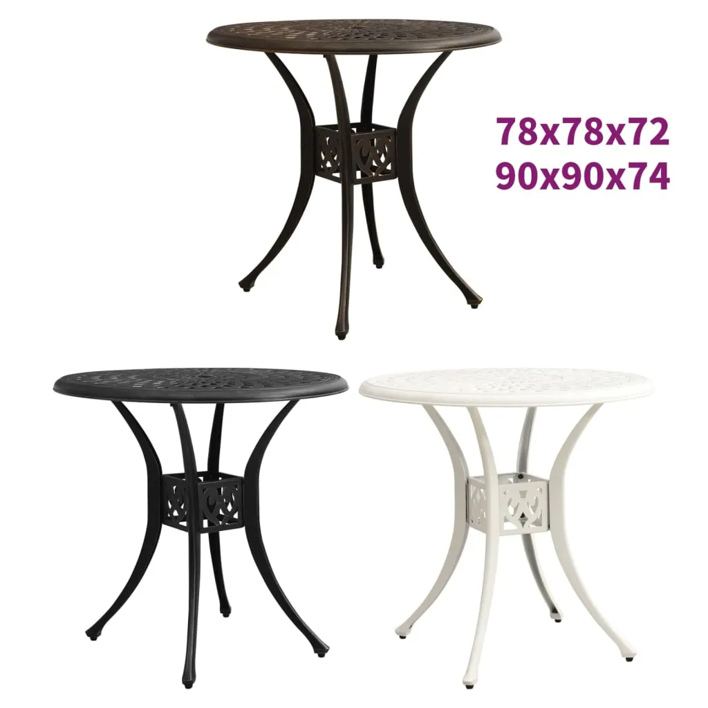 Patio Table Outdoor Dining Table Garden Porch Furniture Cast Aluminum