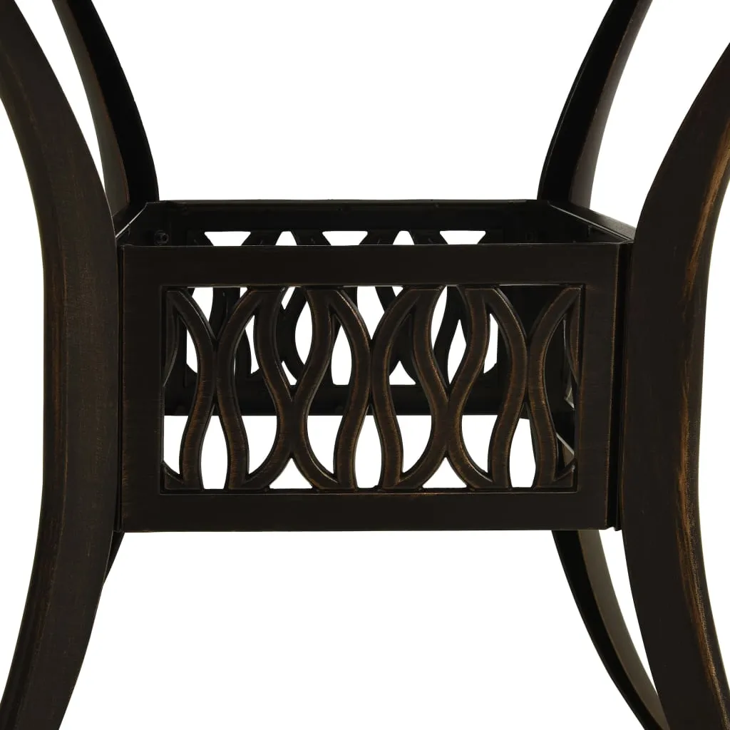 Patio Table Outdoor Dining Table Garden Porch Furniture Cast Aluminum