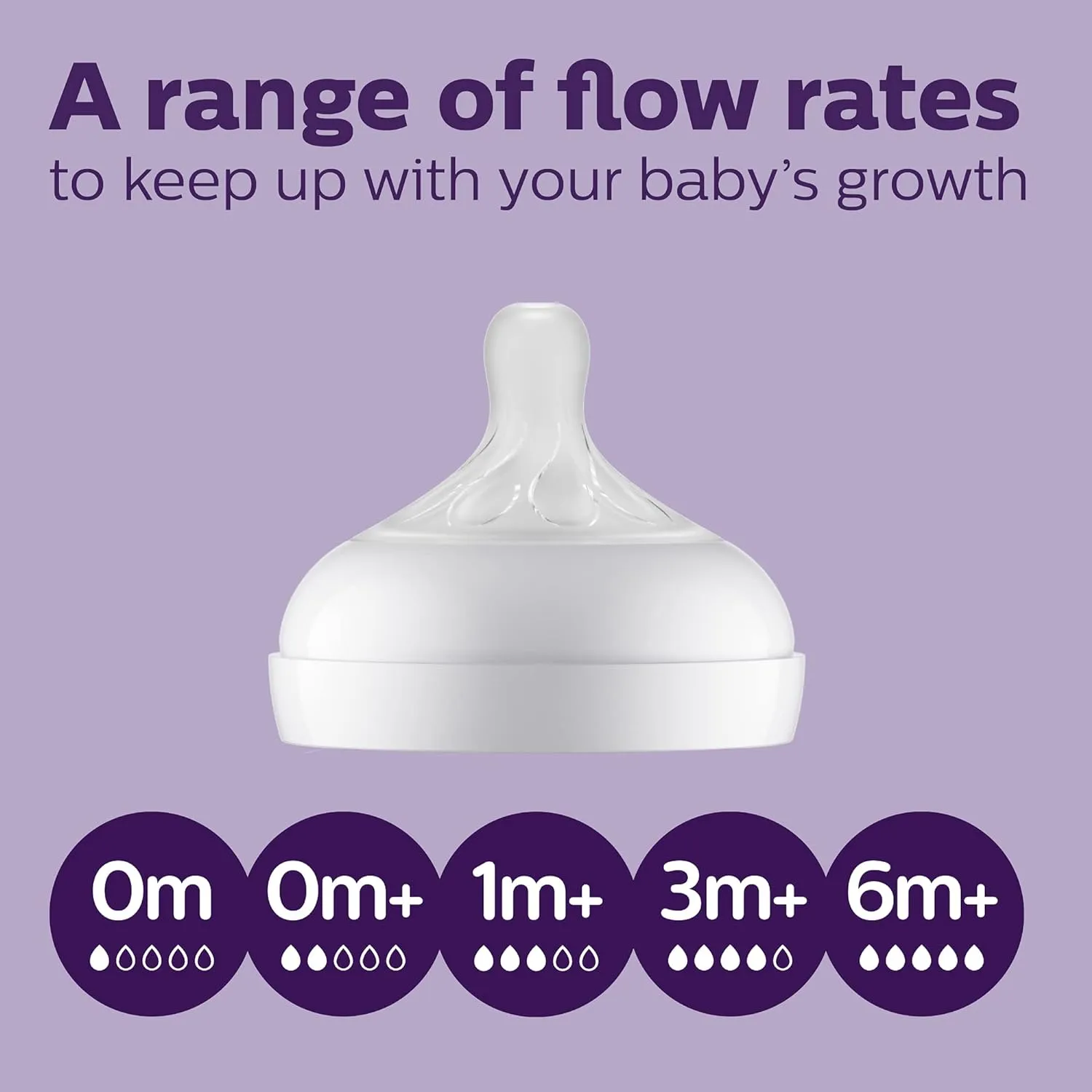 Philips Avent Natural Glass Baby Bottle with Natural Response Nipple (Medium Flow, Flow 3), 8oz, SCY913/01