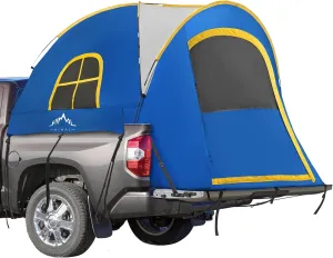 Pickup Truck Tent, Waterproof PU2000mm Double Layer for 5.5-6.0 FT Truck Bed, Portable Bed Tent for Camping, Blue