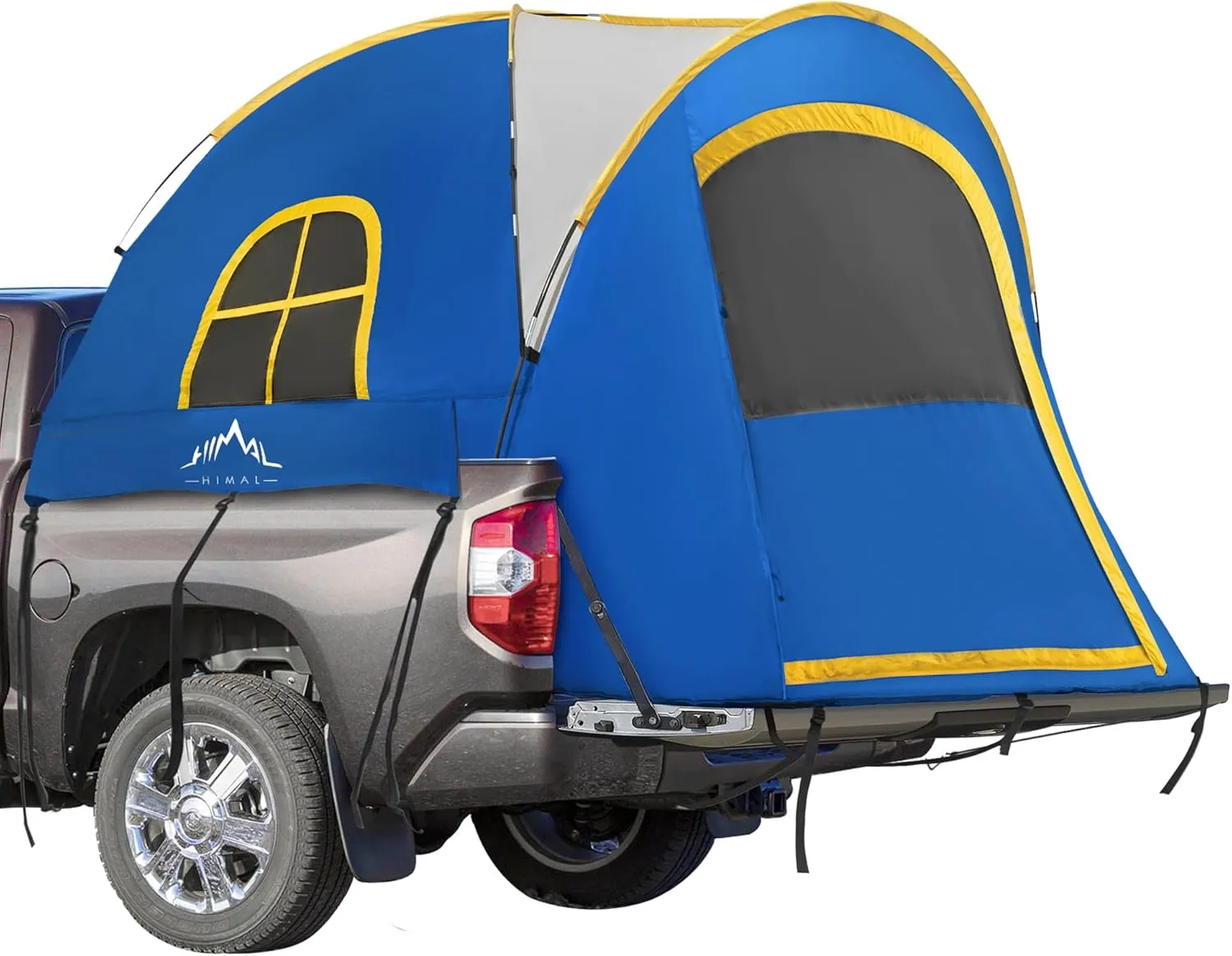 Pickup Truck Tent, Waterproof PU2000mm Double Layer for 6.5 FT Truck Bed, Portable Bed Tent for Camping, Blue