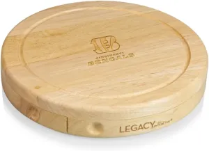 PICNIC TIME NFL Brie Cheese Board and Knife Set - Charcuterie Board Set - Wood Cutting Board