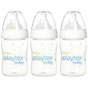 Playtex Baby Simply Playtex Complete Tummy Comfort Baby Bottles, Anti-Colic & Anti-Reflux, 6 Oz, 3 Count
