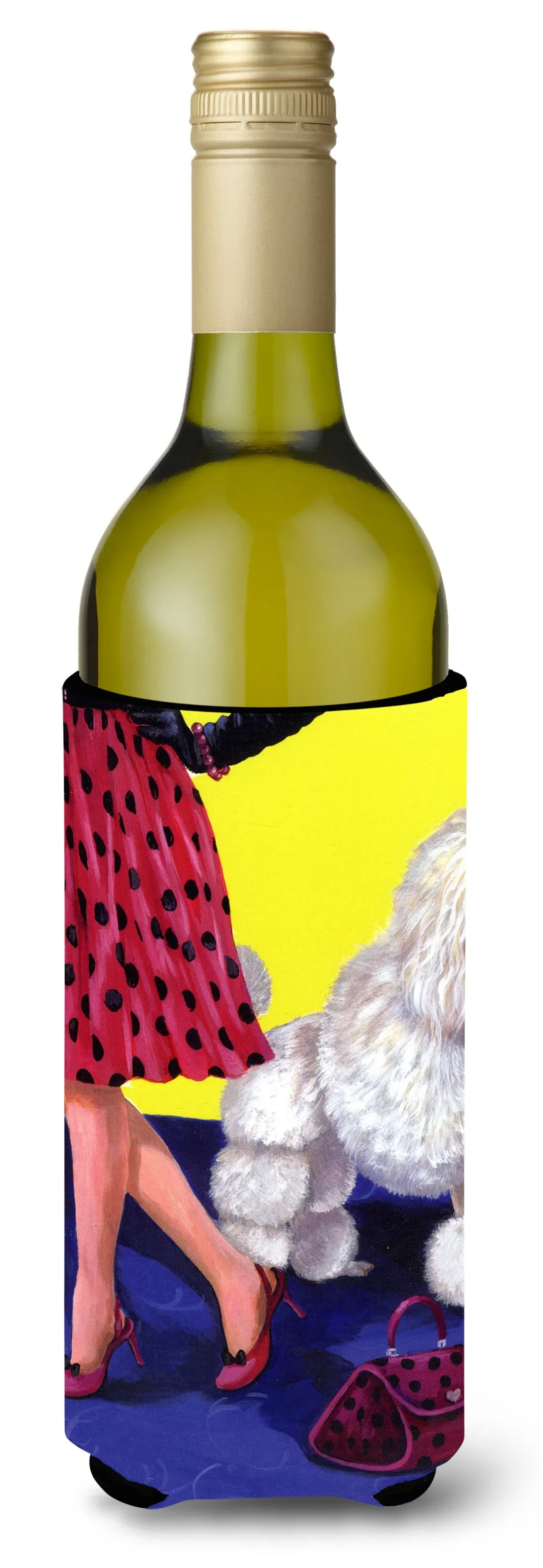 Poodle High Maintenance Wine Bottle Hugger PPP3147LITERK