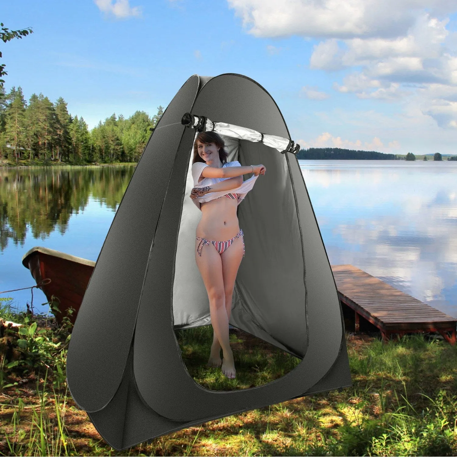 Pop Up Privacy Foldable Tent with Carry Bag
