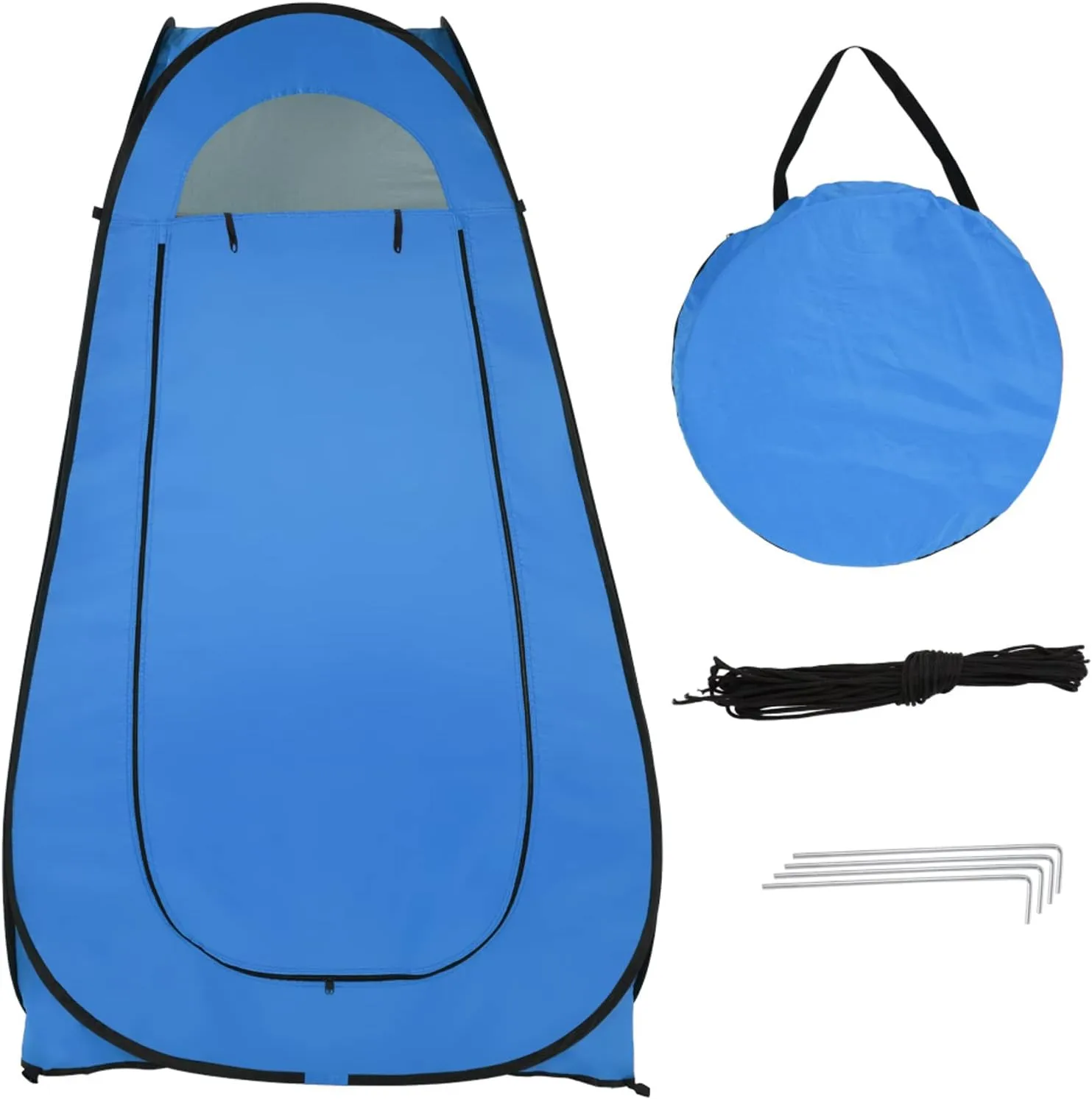 Pop Up Shower Camping Toilet Tent, Portable Camping Privacy Shelters with Carrying Bag for Outdoor Indoor