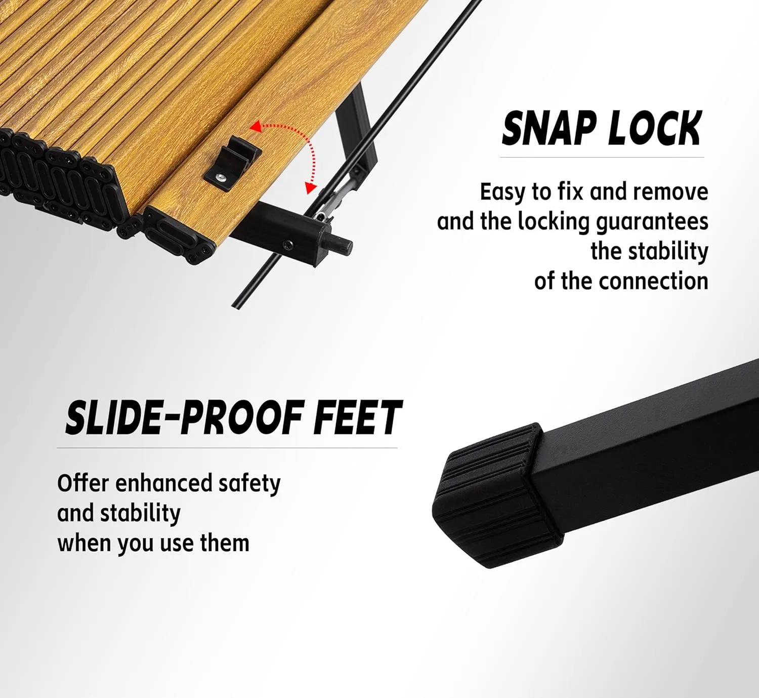 Portable Adjustable Camping Table - Sturdy Aluminum, Oversized Foldable Surface for Outdoor Picnic, BBQ, and Indoor Use