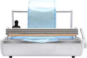 Portable Disinfection Sterilization Bag Packaging Sealer,Sterilization Bag Sealing Machine,Wrapping Instruments, SMALL, WHITE
