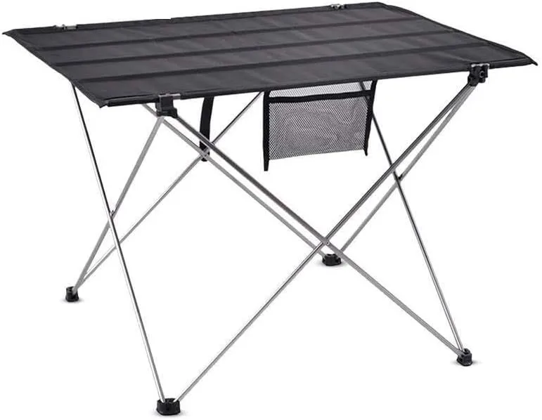 Portable Mini Folding Table – Ultralight Aluminum Alloy Camping, Hiking, Picnic, and Computer Desk – Non-Slip, Wear-Resistant Fabric – & Easy to Carry – 75x54x52CM