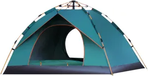 Portable Outdoor Pop up Tent Water-Resistant Portable Instant Campitent for 1-2/3-4 People Family Tent (K Green for 3)