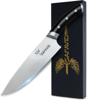 PRECISION 13-Inch German Chef Knife, 8-Inch Blade, 5-Inch Ergonomic Handle – High-Carbon Stainless Steel, Razor-Sharp Edge for Professional & Home Cooking