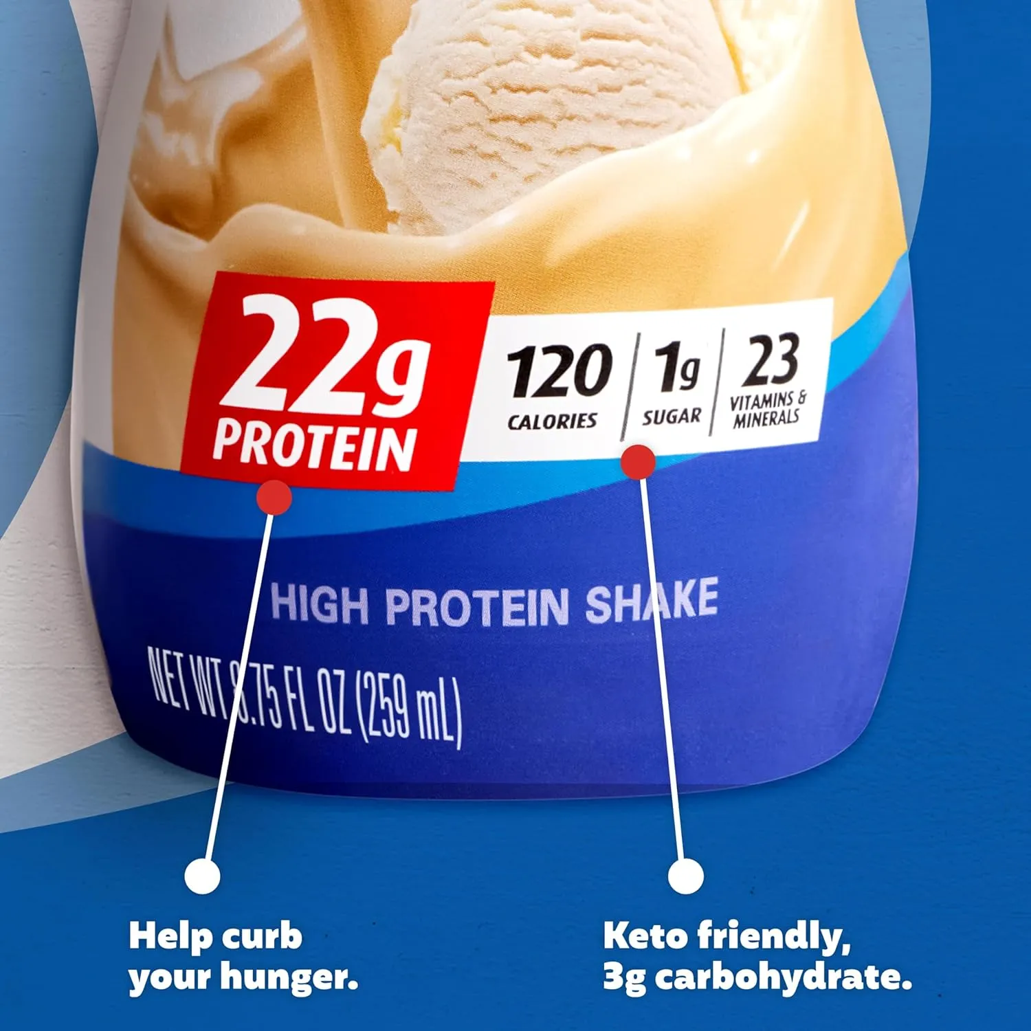 Premier Protein Shake MINIs, Vanilla, 22g Protein, 120 Calories, 1g Sugar, 8.75fl oz, Pack of 12