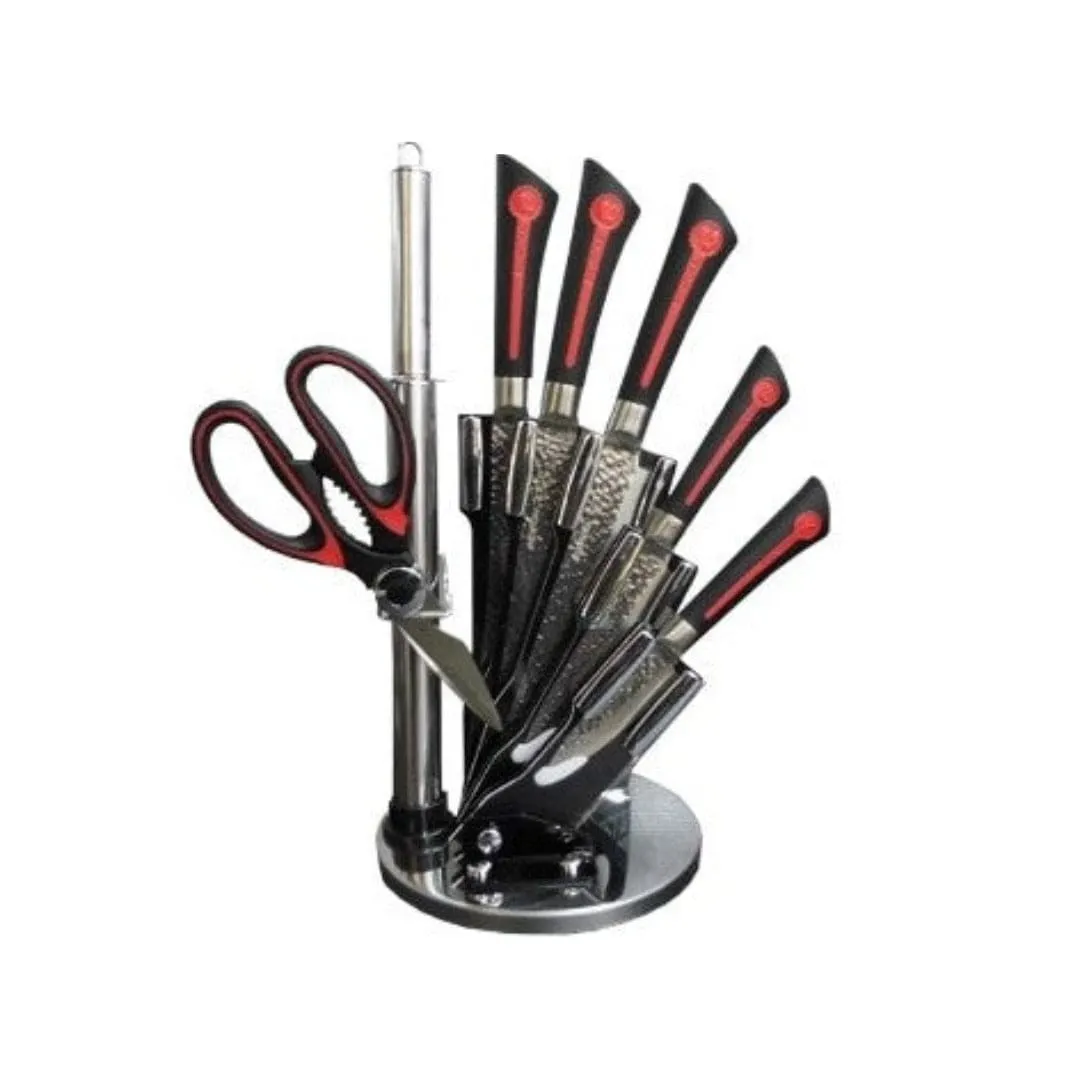 Professional 8 Piece Block Kitchen Knife Set