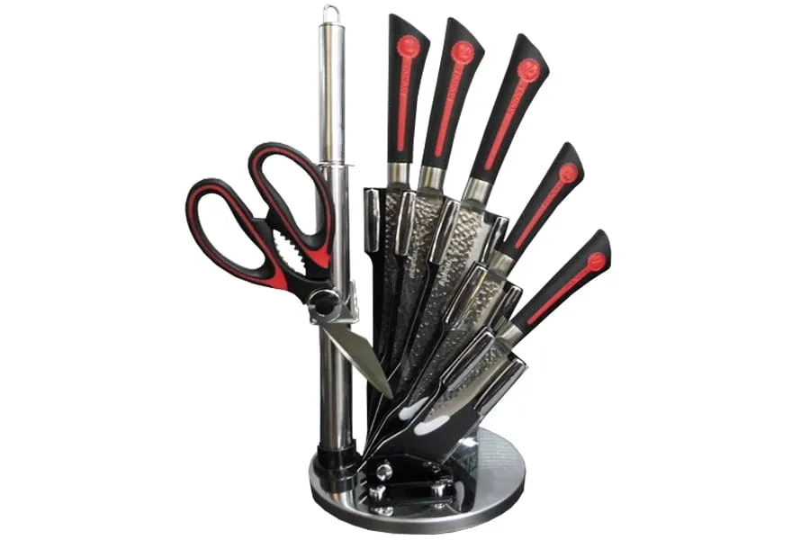 Professional 8 Piece Block Kitchen Knife Set