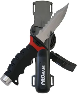 Promate KF510-Red, Sharp Tip Stainless Steel Knife
