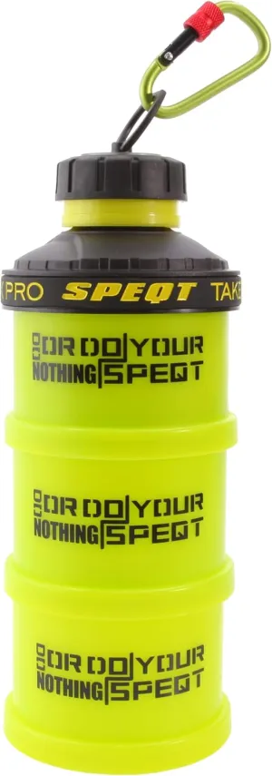 Protein Powder Stackable Container,with Carabiner&Carrying Lanyard,Twist Lock Supplement Storage,Portable Protein Powder Container To Go for Pre/Post Workout,Fitness,Travel,Gym