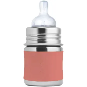 Pura Kiki Stainless Steel Infant Bottle 150ml - Rose V2