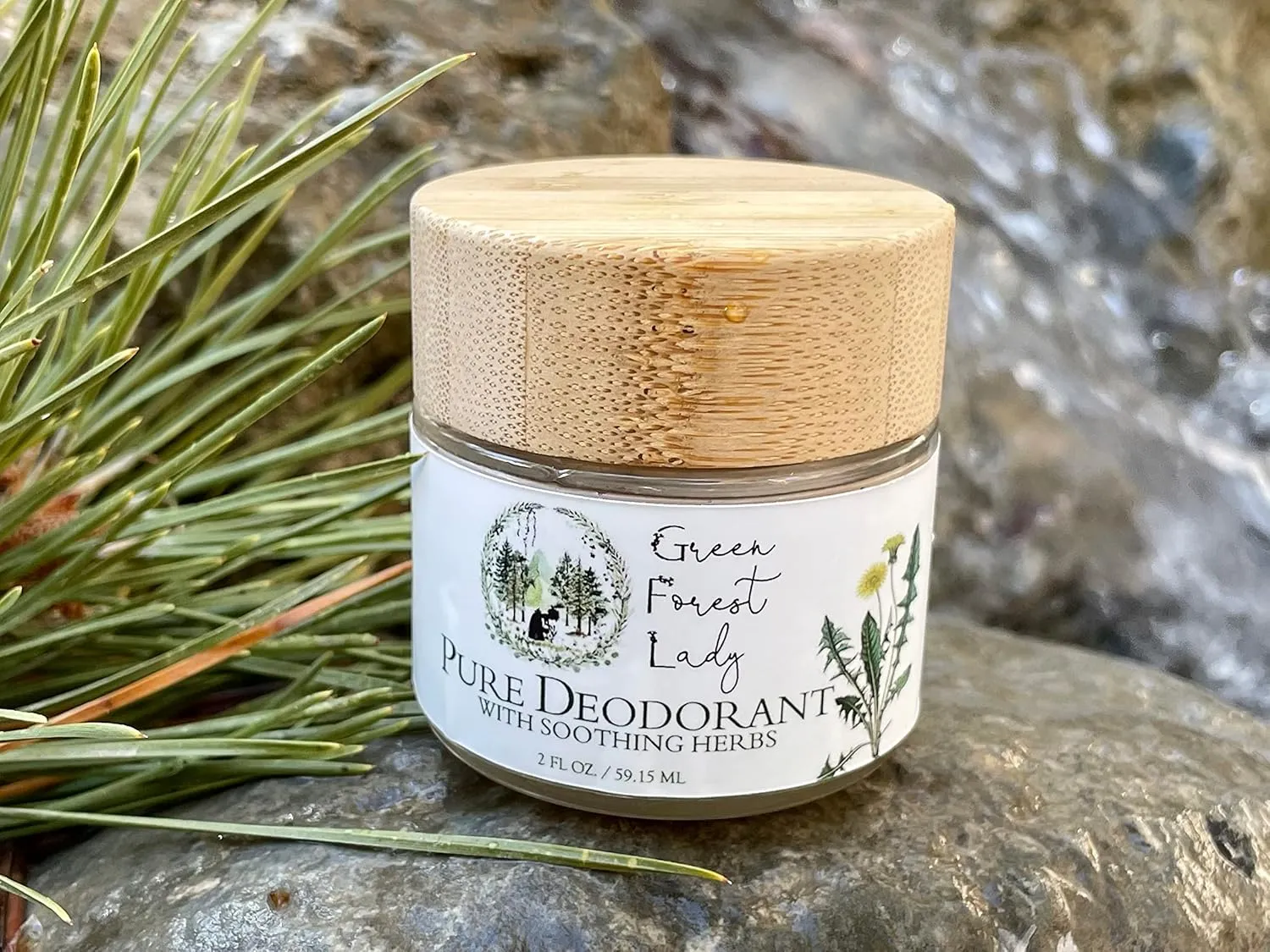 Pure, Organic Deodorant for Women and Men, Aluminum-Free Deodorant, Paraben-Free, Vegan, Natural, Stay Fresh All Day, 5 Natural Scents Available - 2 FL OZ/59.15 ML
