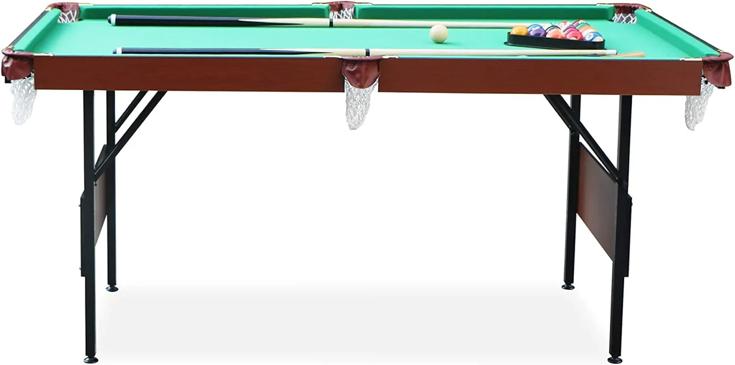 RACK Crux 55-inch Folding Billiard/Pool Table - Portable and Space-Saving Entertainment!