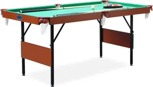 RACK Crux 55-inch Folding Billiard/Pool Table - Portable and Space-Saving Entertainment!