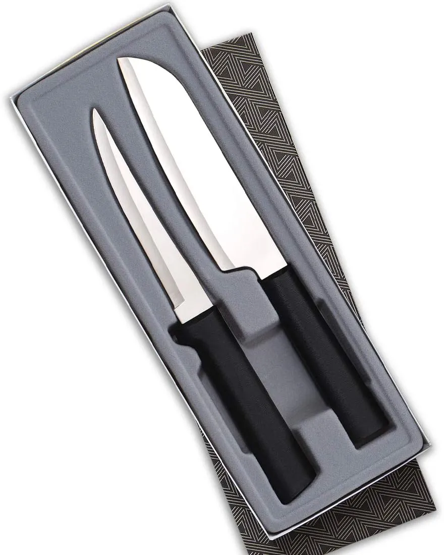 Rada Cutlery 2-Piece Cook’s Choice Knife Gift Set, Black Handles