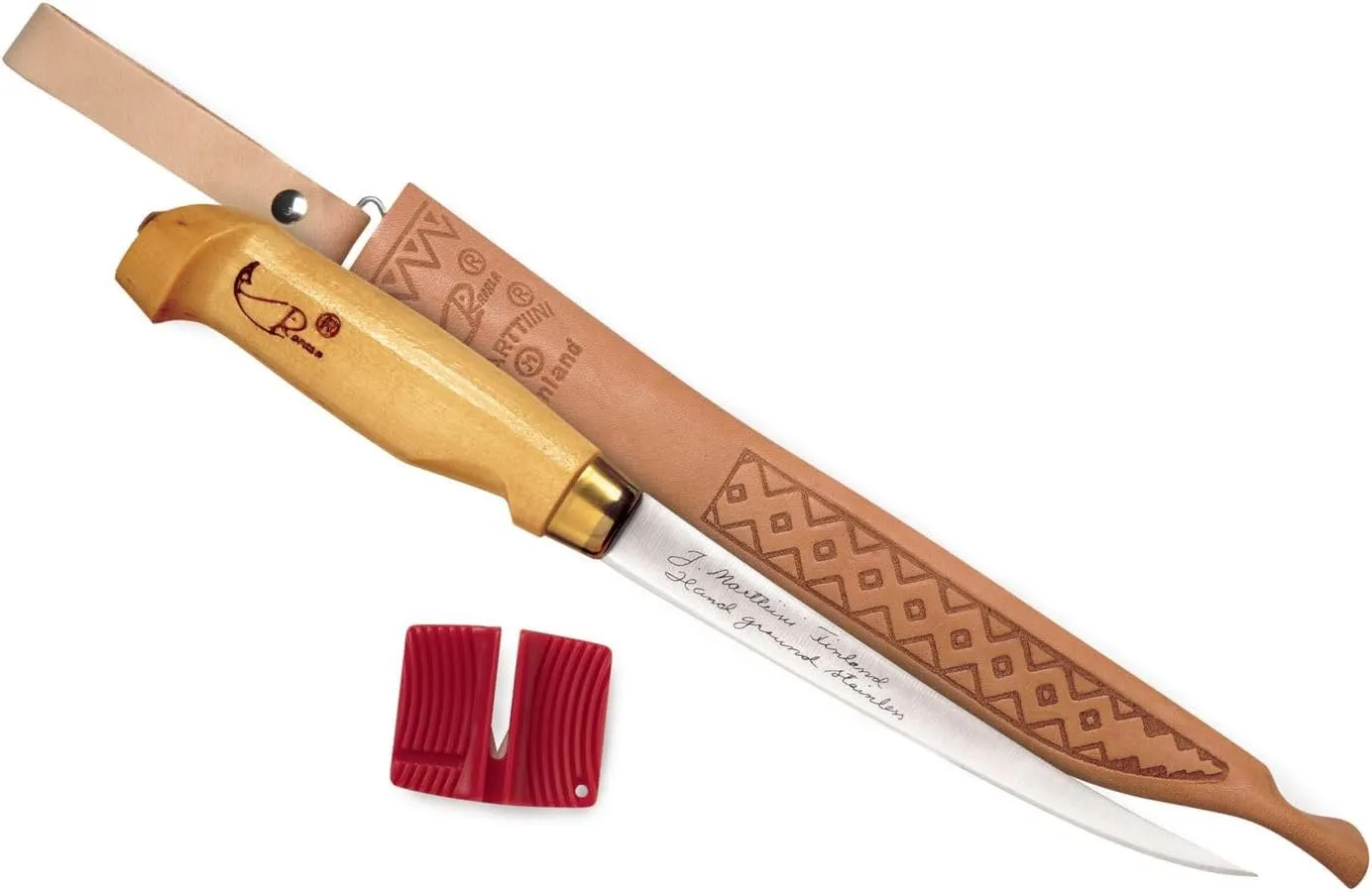Rapala 6" Fish'n Fillet Knife / Single Stage Sharpener / Sheath