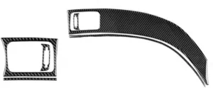 Real Soft Carbon Fiber Sticker Compatible for Subaru Impreza 2009 2010 2011 Trim Air Outlet Dashboard Panel Sticker Decoratie Accessoires(Grizzly)
