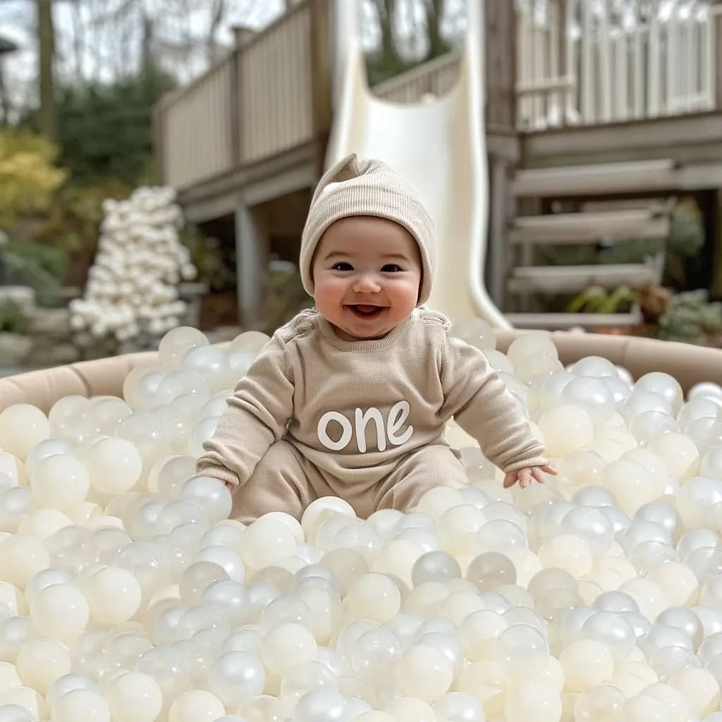 Realhaha Ball Pit Balls 100 Play Balls Plastic Balls for Baby Girls Toddlers Kids Play Tent Pool Playhouse Playpen Party Decoration 2.2 2.36 2.75 Inch