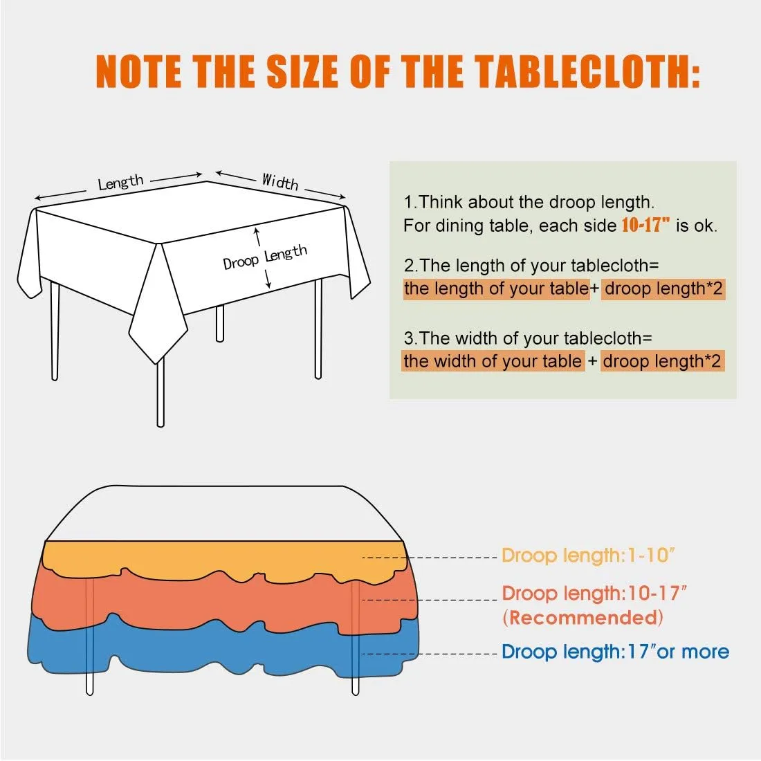 Rectangle Tablecloth Faux Linen Waterproof and Wrinkle Resistant Oblong Decorative Table Cloth for Kitchen Dining Party Buffet (Beige, 57x85 Inch)