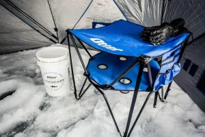 Rhino Otter Deluxe Double Decker Outdoor Folding Table 201622, Blue, 37" x 12" x 9"