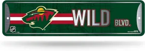 Rico Industries NHL Colorado Metal Street Sign Metal Street Sign 4" x 15" Home Décor - Bedroom - Office - Man Cave